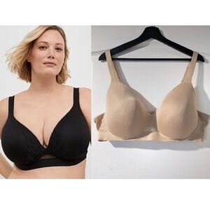 Lane Bryant Cacique | Lightly Lined Full Coverage Mesh Underwire Bra (44C)